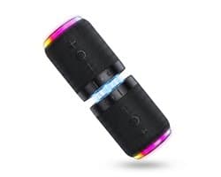 Ryoudavell - 2-in-1 Magnetische Bluetooth Speaker - Splitsbare Draadloze Luidspreker - Bluetooth 5.4 & TWS - RGB LED Verlichting - 2000mAh Batterij - Zwart