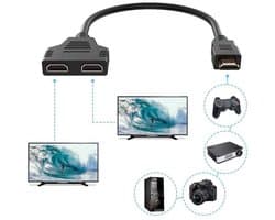 HDMI-splitterkabeladapter/converter voor dvd-spelers/HDTV's/lcd-monitoren en projectoren.