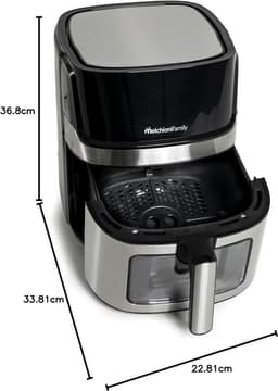 Smart Air Friteuse - Heteluchtpan - Gezond Koken - Wifi Bediening - 65 Liter - Zwart — thumbnail 3