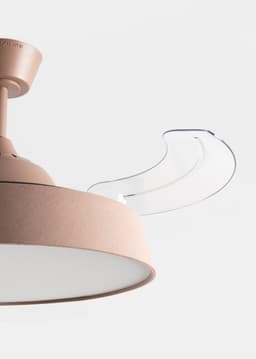 CREATE - Stille plafondventilator 40 W Ø107 cm met intrekbare bladen en LED-licht - M - Met licht - Afstandsbediening - WIND CLEAR CONTOUR — thumbnail 2