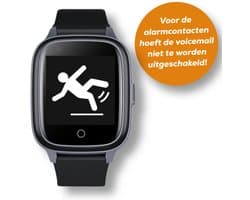 Wiesba WB32A - GPS Horloge Senior - GPS Horloge voor Ouderen - Persoonlijke alarmen - alarm horloge ouderen - GPS Horloge Alzheimer - Valdetectie - Personenalarmering met SOS knop Alarmknop - Persoonlijk alarm