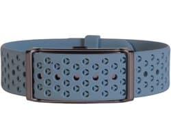 NOLATR Smart Sport Armband zonder Abonnement – Activity Tracker met Nederlandse Software – Hartslag, Slaap & Stappen – 45-60 Dagen Batterij – Motion Silicone Blauw