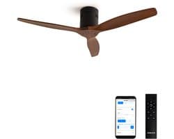 CREATE - Plafondventilator 40W silent 100% hout - S - Geen licht - WIFI - WIND CALM NATURAL WOOD — afbeelding 1