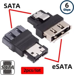 SATA ESATA Adapter - Converter Extender - Externe Opslag Uitbreiden - Met Gesp - 2 Stuks - Zwart — thumbnail 3