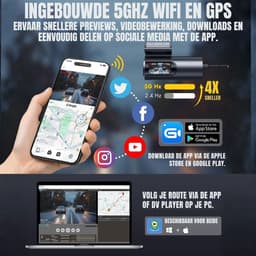 REN® Dashcam voor Auto Voor en Achter - Dashcam - Zwart - ‎‎3cm x 5cm x 10cm; 300 g — thumbnail 4