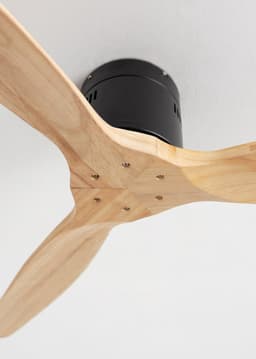 CREATE - Plafondventilator 40W silent (Ø112cm) 100% hout - Geen licht LED - Met WiFi + Afstandsbediening - WIND CALM NATURAL WOOD — thumbnail 3