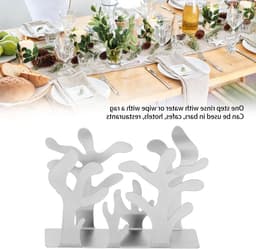 Stijlvolle Servettenhouder voor Tissues - Organiseer je Bureau met deze Elegante Opbergoplossing (Zilver) — thumbnail 2