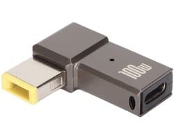 Store_8 - USB C Naar Slim Tip Adapter - 100W Snel Opladen - Handige Converter - Compact Formaat - Geschikt voor ThinkPad - Ideaal voor Laptops