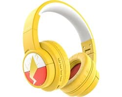 Kinder Hoofdtelefoon - Draadloze Koptelefoon - Veilig Luisteren - Volume Beperkt - 80 Uur Speeltijd - Geel
