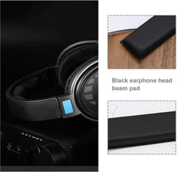 Vt products - Hoofdband Pad - Vervangende Hoofdband - Zacht en Comfortabel - Zwart - Geschikt voor Sennheiser HD201 HD201S HD180 - Hoofdkussen Vervang — thumbnail 3