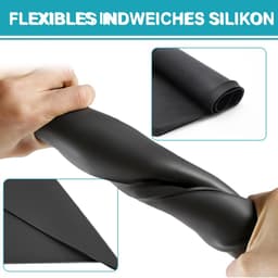 RONN® Lekbak Wasmachine - Lekbak - Anti Trillingsmat Wasmachine - Lekbak Wasmachine 60x60 - Lekbak Wasmachine Universeel - Zwart - 60cm x 60cm x 2cm — thumbnail 5