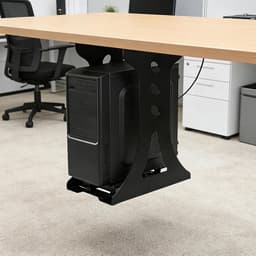 Onderbouw PC Houder, Wandbeugel voor Computer, Tot 30 kg Draagvermogen, Stevige en Verstelbare Beugel voor Computerbehuizing, Ruimtebesparend en Universeel Ontwerp — thumbnail 4
