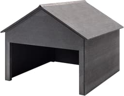 Grasmaaier Huis - Tuinopslag Schuur - Bescherming Tuinmachine - Onderhoudsvrij Composiet - 80x80x70 cm - Grijs — thumbnail 1