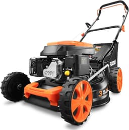 Benzine Grasmaaier - Gazonmaaier Mulcher - Gazon Onderhouden - 3-in-1 Functionaliteit - 46cm Maaibreedte - Zwart — thumbnail 4