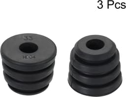 1.2" x 1" Compressor Rubber Feet - 3 Pack Foot Mount Anti Vibration Pad Replacement voor Air Conditioner en Koelkast - Zwart — thumbnail 3