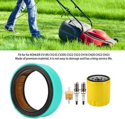 Dailygoods- Luchtfilter Revisieset - Geschikt voor KOHLER CV18S/CV23S/CV20S/CH22/CH23 - Inclusief Brandstoffilter/Bougie/Oliefilter - Stabiele Prestaties - Materiaal: IJzer/Rubber - Grasmaaieronderdelen — thumbnail 4