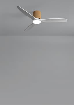 CREATE - Stille plafondventilator 100% hout 40W (Ø132cm) - Met licht LED - Afstandsbediening - 6 snelheden - Programmeerbaar - WIND CALM CUSTOM WOVEN — thumbnail 4