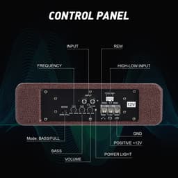 Novari - Subwoofer - Subwoofer auto - Subwoofer auto met versterker - Subwoofer actieve - Subwoofer met versterker - 600W - 200Hz — thumbnail 3