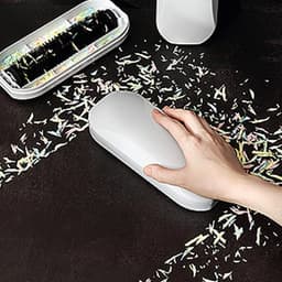 Kruimelborstel Tafel - Handveger Vuil - Snel Opruimen - Zachte Borstelharen - 20 cm Lengte - Wit — thumbnail 5