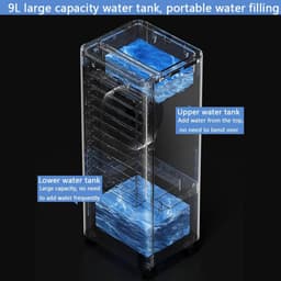 Mobiele Airco - Luchtkoeler Ventilator - Zomerse Hitte - 3-in-1 Functie - 9L Tank - Wit — thumbnail 3