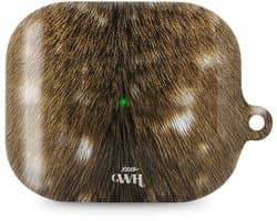 xoxo Wildhearts hoesje geschikt voor AirPods Pro 3 - Bambi Bliss - Ook als telefoonhoesje verkrijgbaar - schokbestendige case - koptelefoonhoes - Hoesje met dierenprint - Hert - Bruin