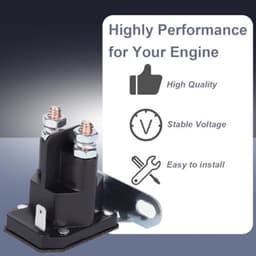 725-1426 Starter Solenoid voor MTD 925-1426 925-1426A 725-1426A 725-0771 925-0771 voor Snapper 18817 75671 voor Toro 112-0309 334009 B 435 0 65 Grasmaaier 12V 80Amp Starter Relais Solenoid — thumbnail 4