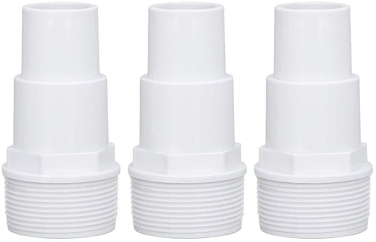 3 stuks G1-1/2 externe draadcombi-slangadapter, vervangende filterpompslangadapter, slangadapter zwembadbenodigdheden voor vervanging boven het hoofd — afbeelding 1