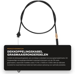 Dailygoods- Dekkoppelingskabel met Veer - Kunststof/Staal - Vervangingsonderdeel voor Grasmaaiertractor - Geschikt voor 700-serie - Stabiele Prestaties - Duurzaam Materiaal - Grasmaaierkabel — thumbnail 5
