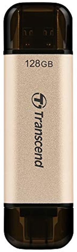 USB Flash Drive - Geheugenstick - Snelle Data Overdracht - Dubbele Poort - 128 GB - Goudkleurig — thumbnail 1