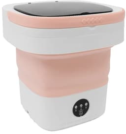 VIEMAE Mini wasmachine - Kleine wasmachine - Wasmachine opvouwbaar - 3 programma's - 12L - Roze — thumbnail 1