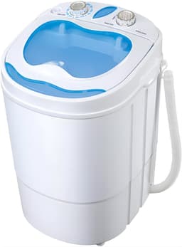 DnA® Mini Wasmachine - Camping Wasmachine - Kleine Wasmachine - Blauw/Wit - ‎4cm0 x 35cm x 55cm — thumbnail 1