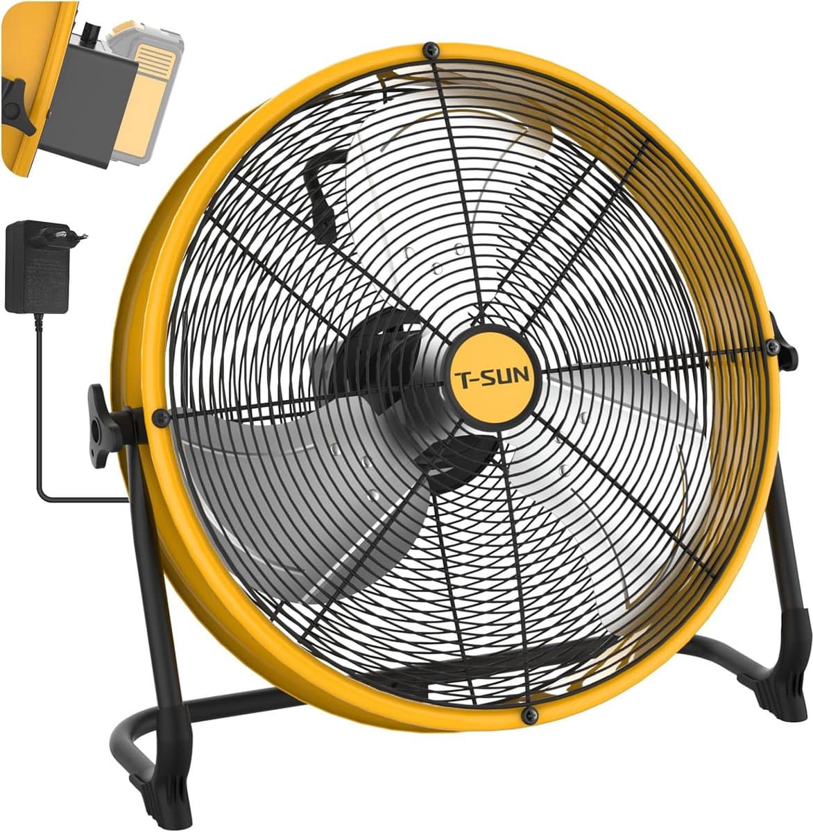 Accuventilator - Draagbare Fan - Buiten Gebruik - Traploze Snelheid - 40CM — afbeelding 1