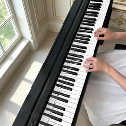Siliconen Pianostickers voor 61 Toetsen - Verwijderbare Keyboard Stickers Zonder Lijm - Piano Hulpmiddelen voor Beginners en Kinderen Wit — thumbnail 2