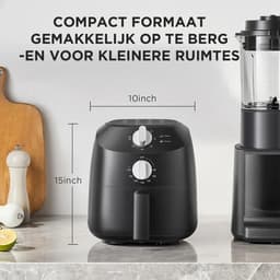 Midea Airfryer MAF20P0BPK - Compact 2L, 1150W, olievrij frituren — thumbnail 3