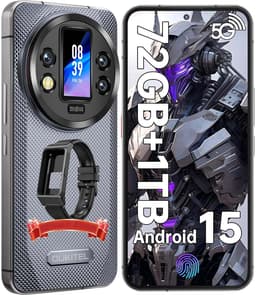 Oukitel WP200 Pro Robuuste Smartphone 5G - IP68/IP69K Outdoor Telefoon - 72GB RAM - 1TB ROM - 6,7 inch 120Hz - 8800mAh 45W - 108MP + 32 MP Camera - GPS NFC - Android 15 - Grijs — thumbnail 1
