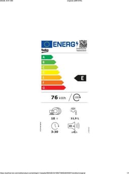 Beko DVS05024W -1 Vrijstaande Vaatwasser + 3 Jaar Gratis Extra Garantie — thumbnail 2