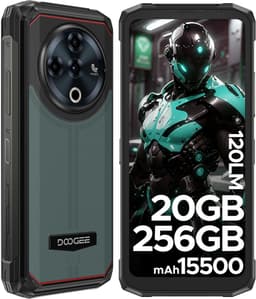 DOOGEE Fire6 Power - Robuuste Smartphone - 20 RAM +256GB ROM / 2 TB TF - 15500mAh/33W- 3-in-1 Reverse Charging/18 W - 6.56 Inth 90Hz - Android 14 - 50MP AI Camera - 120 lm zaklamp - Groen — thumbnail 1