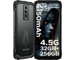 DOOGEE Blade 10 Pro Energy 4.5G - Robuuste Telefoon - Smartphone - 32 GB RAM+256 ROM（2TB/TF) - Android 15 - 6,56-inch HD+ 90Hz - 6150mAh/18W - IP68 - 10.7mm - Face ID - NFC - GPS - Rood