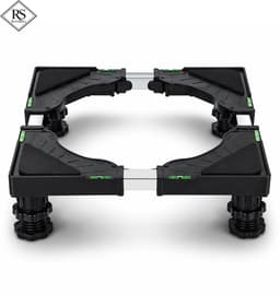 RaviSoll Wasmachine Verhoger – Ergonomisch Design – Voorkomt Rugklachten – Max. 200kg Draagkracht – Anti-Vibratie & Geluidsdempend – Universeel voor Witgoed – Zwart — thumbnail 1
