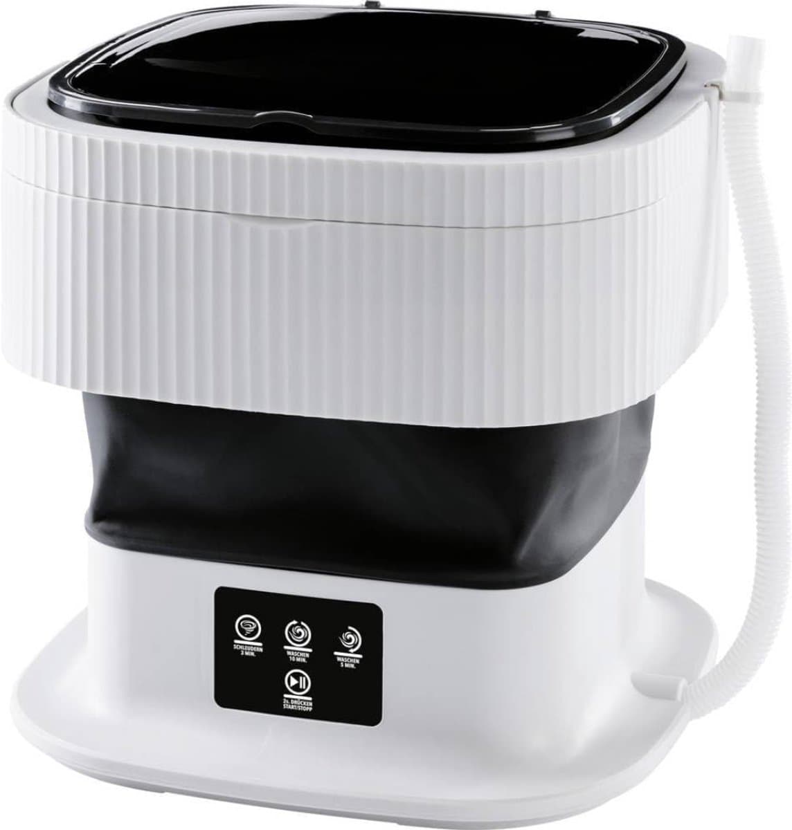 Nexvo® Camping Wasmachine - Mini Wasmachine - Wasmachines - met 2 Wasprogramma's en een Centrifuge - Opvouwbaar en Stil - 1 KG - Wit - 30cm x 30cm x 30cm — afbeelding 1