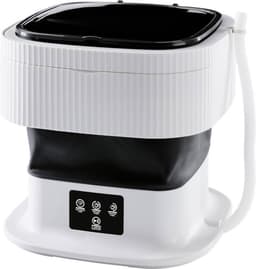 Nexvo® Camping Wasmachine - Mini Wasmachine - Wasmachines - met 2 Wasprogramma's en een Centrifuge - Opvouwbaar en Stil - 1 KG - Wit - 30cm x 30cm x 30cm — thumbnail 1