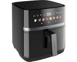 Airfryer Grill Duo - Heteluchtfriteuse Pizzaoven - Gezond Koken - Dubbele Weerstand - 8 Liter - Zwart