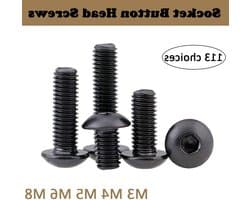 RVS Hex Socket Button Head Schroeven Set van 20 Stuks - M4 x 8mm, Duurzaam, Roestvrij, Zelfkleurige Bouten