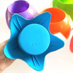 aladdien - Strandbekerhouders - Stranduitrusting - Ideaal voor vakanties - Multicolor 5 Pack - Perfect voor dranken en mobiele telefoons - Geschikt .. — thumbnail 4