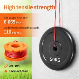 16 stuks draadspoelen 3m – WA0004.1/WA0010 Ø1,65mm, voor bosmaaier — thumbnail 2