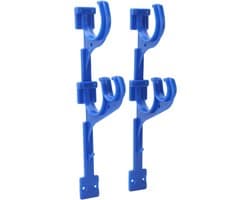 Plastic zwembad hanger voor telescopische stang, vacuümslang en skimmer met schroeven en bevestigingsmateriaal