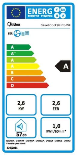 Midea - Silent Cool 26 Pro - Mobiele Airconditioning - Wit — thumbnail 13