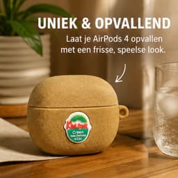 Grappige Kiwi Case voor AirPods 4 – Zachte Siliconen Beschermhoes met Uniek Kiwi Design, Shockproof, Lichtgewicht en Cadeauwaardig — thumbnail 2