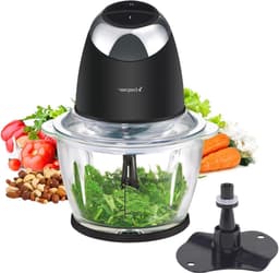 Keuken Chopper - Mini Hakker - Ingrediënten Voorbereiden - 2 Snelheden - 500ml Reservoir - Zwart — thumbnail 1