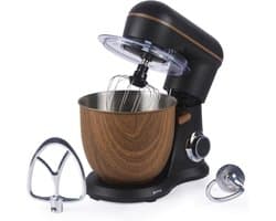 Keukenmachine - Mixer Standmixer - Bakken en Koken - 1300W Motor Kracht - 5 Liter Kom - Mat Zwart